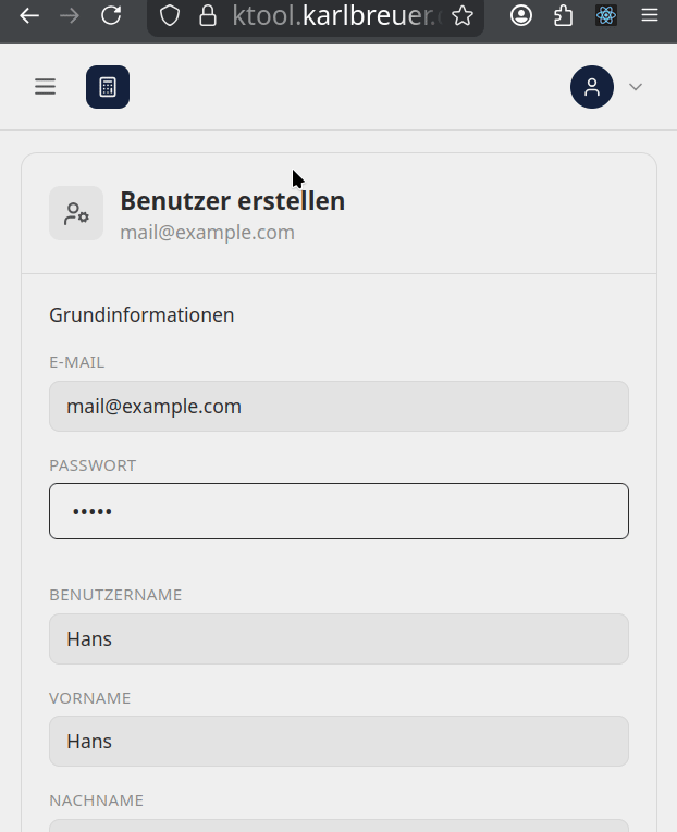 Admin interface: user is assigned to a group, permissions change immediately.