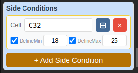 Defining constraints in the NLP Solver